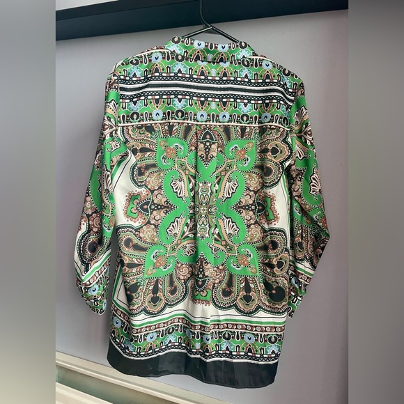 Floral/Paisley Design Button Down Blouse - Zara - Picture 2 of 2